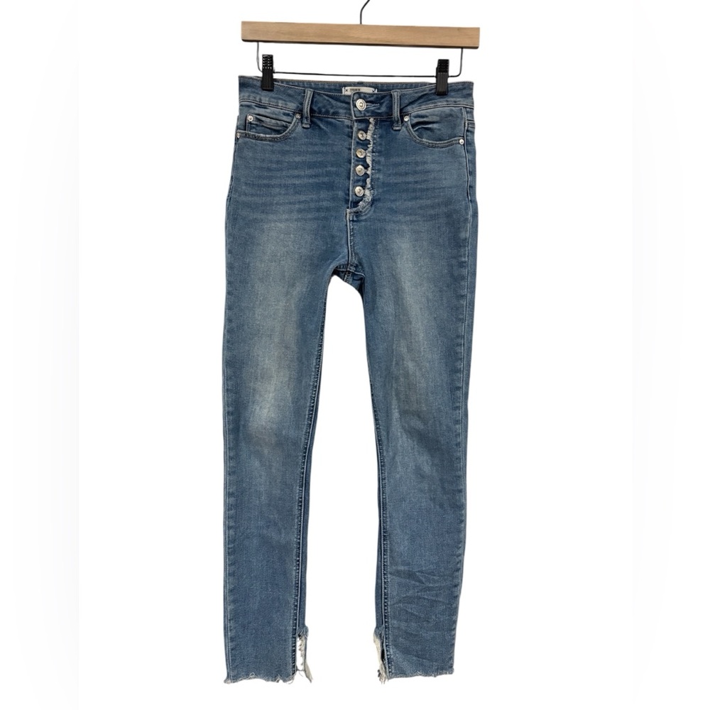 Paige Medium Wash Margot Skinny Cropped Ankle Jeans- Size 26‎